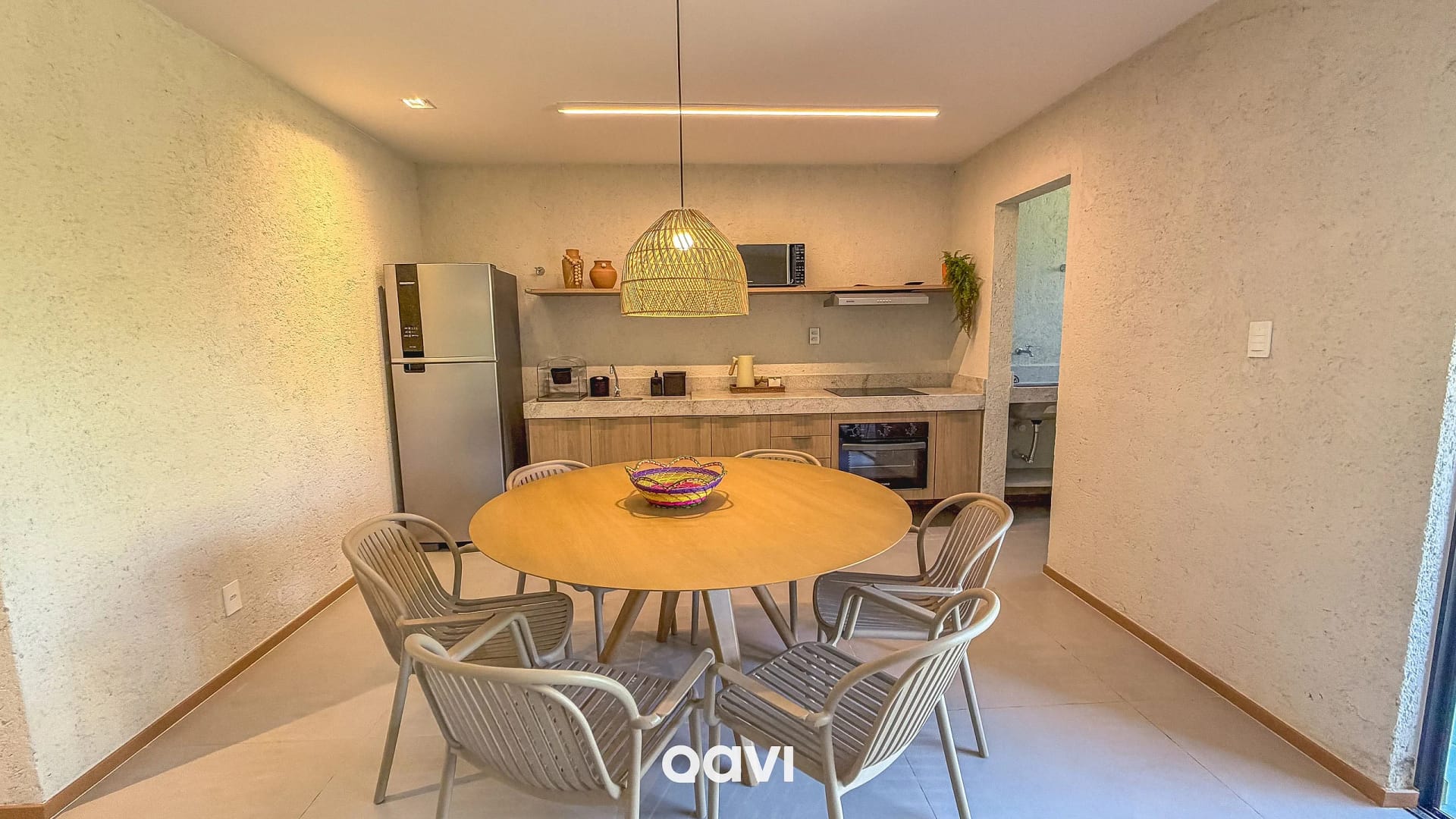 Cocina o kitnet — Apartamento Vista Piscina Azuk Patacho by Qavi