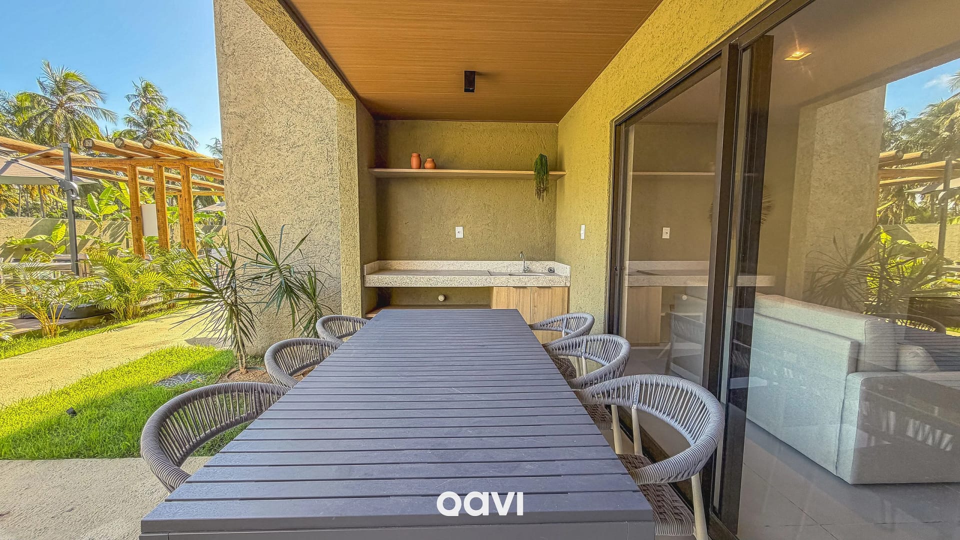 Área y comodidades — Apartamento Vista Piscina Azuk Patacho by Qavi